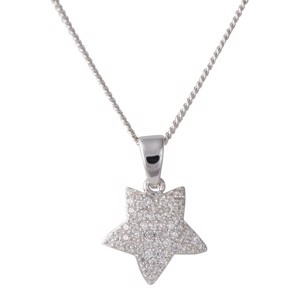 Nordahl smykker - Stjerne vedhæng i sølv halskæde - 244 115